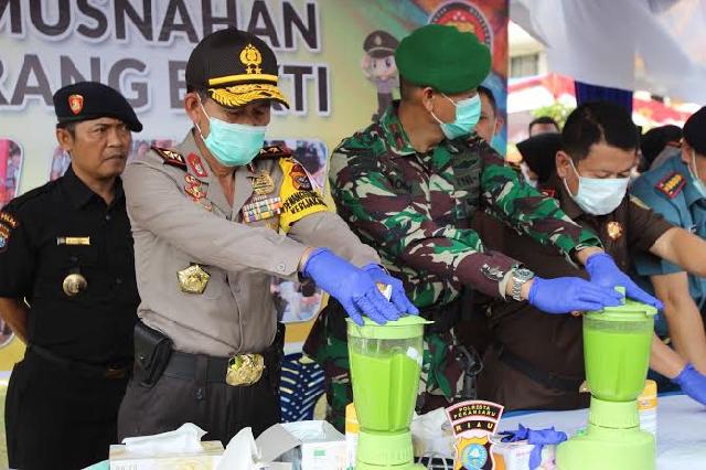 Sepanjang 2018, Polda Riau dan Jajaran Ungkap 581 Kasus Narkotika